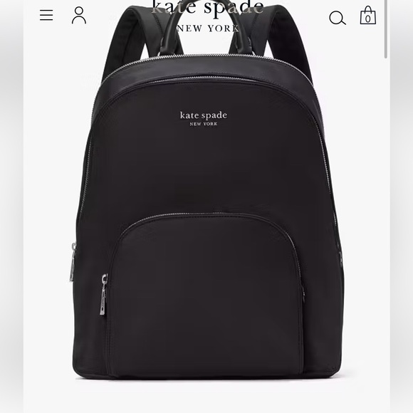 Kate Spade Black Laptop Backpack - Picture 1 of 9